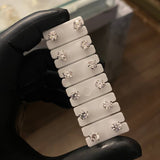 Topos Circon 5mm Redondo 5 Garras Blanco Oro Blanco (Joya)*