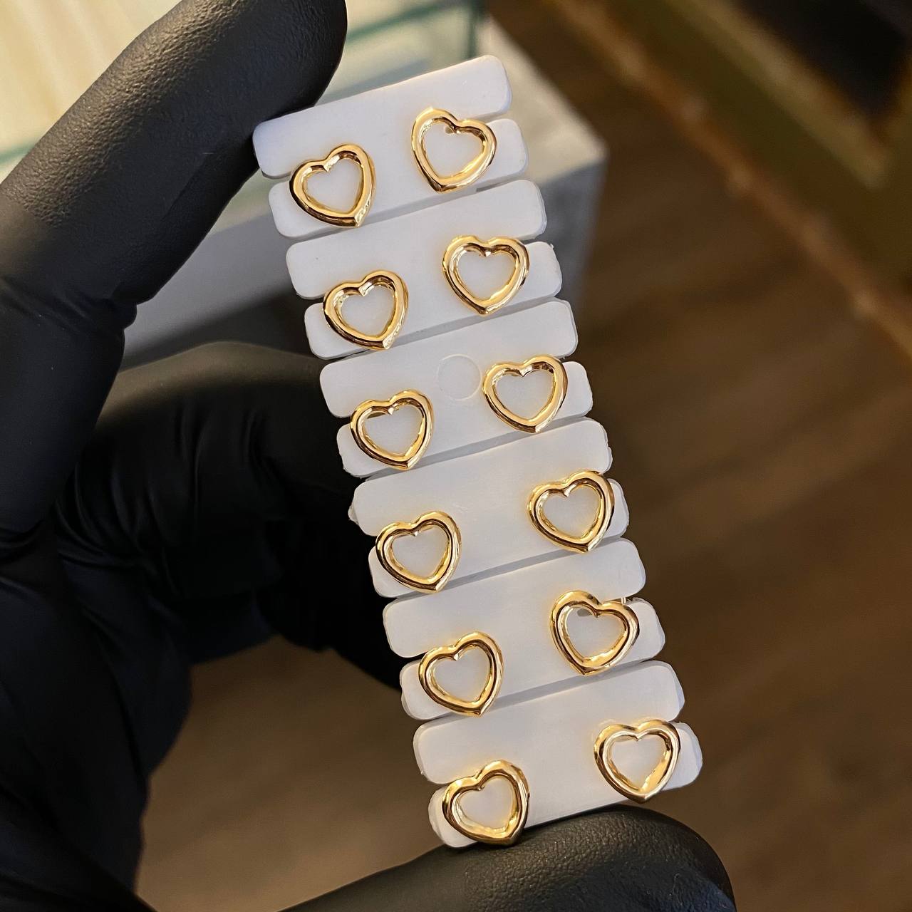 Topos Corazon 0.6gr Silueta Oro Amarillo*