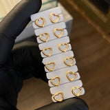 Topos Corazon 0.6gr Silueta Oro Amarillo*