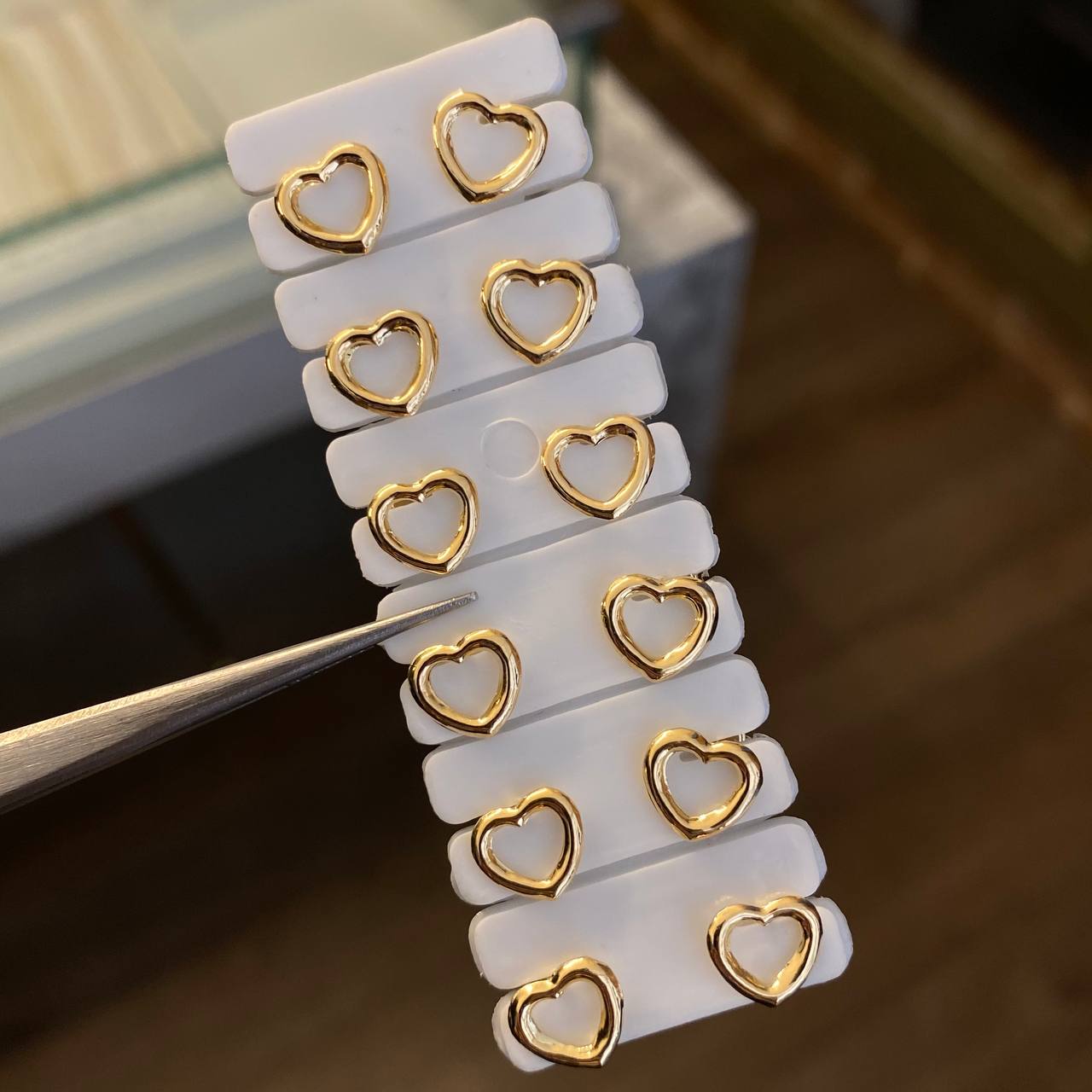 Topos Corazon 0.6gr Silueta Oro Amarillo*