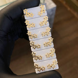 Topos Cinturon de Estrellas 1.0gr Oro Amarillo