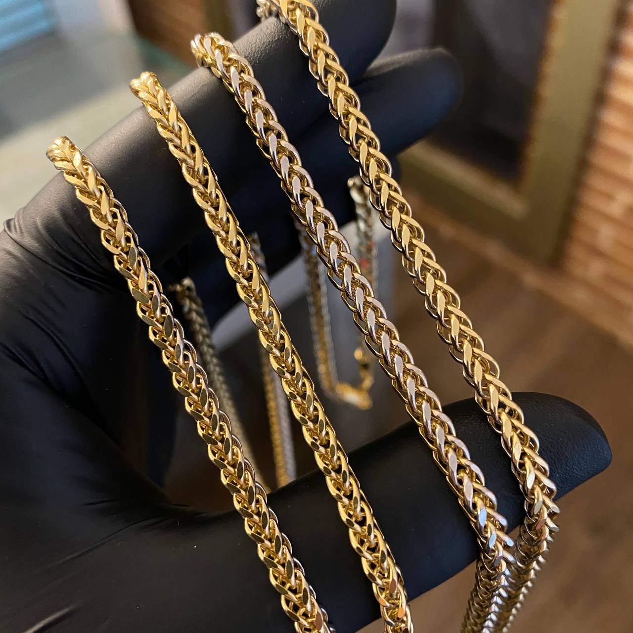 Cadena Franco 17.25gr/60cm Oro Amarillo/Blanco +2
