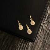 Dije Pera 0.3gr/1.3cm Tiny Circones Rosa Blancos Oro Amarillo
