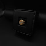 Anillo Sello 4,5gr -T9 1/2 Redondo Tres Oros Amarillo Blanco Rosa #