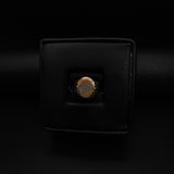Anillo Sello 4,5gr -T9 1/2 Redondo Tres Oros Amarillo Blanco Rosa #