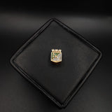 Herraje Escudo Nacional 2.8gr/2cm Circones Blancos Oro Amarillo#