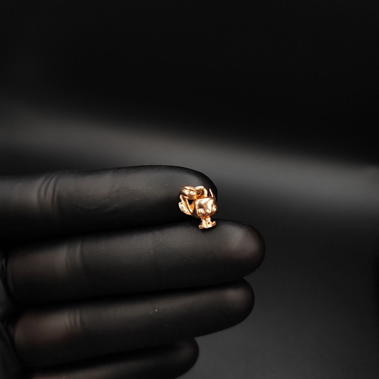 Dije Stitch 1.85gr/1.5cm Oro Rosa#