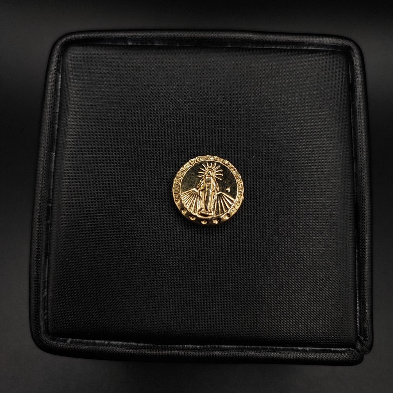 Herraje Virgen Milagrosa 1.2gr/1.5cm Oro Amarillo#
