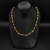 Cadena Rustica 13.75g/55cm Barril Escamado Oro Amarillo#