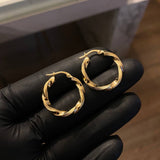Candongas 2.2gr/2.3cm Rayadas Oro Amarillo Mai