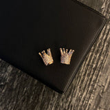 Herraje Corona 1.35gr / 0.7cm Circones Blancos Oro Rosa*