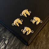 Herraje Caballo 0.35gr / 1.5cm Mate Oro Amarillo