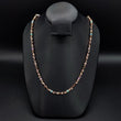 Cadena Rustica 31.05gr/60cm Cauchos Colores Oro Rosa#