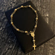 Pulso Denario Virgen Milagrosa 3.5gr / 17.5cm Bola 4mm Diamantada Oro Amarillo
