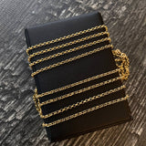 Cadena Roll-On 2.5gr / 45cm Oro Amarillo +3