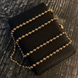 Cadena Militar 26gr / 55cm Bola 3.5mm Lisa Oro Rosa