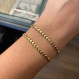 Pulso Corazon 3.85gr / 18.5cm Oro Amarillo +2*