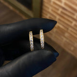 Candongas 3.2gr / 1.8cm Circones Blancos Oro Amarillo*
