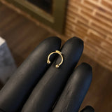 Piercing U Circulo 1cm Simulador Oro Amarillo (Joya)