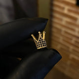 Herraje Corona 1.5gr / 0.7cm Circones Negros Oro Amarillo*