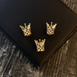 Herraje Corona 1.6gr / 0.7cm Circones Blancos Negros Oro Amarillo*