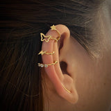 Piercing U Estrella 1cm Simulador Oro Amarillo (Joya)