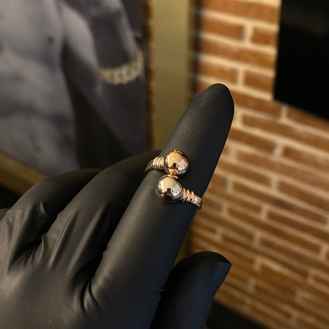 Anillo Tu y Yo 2.4gr T8 Tres Oros