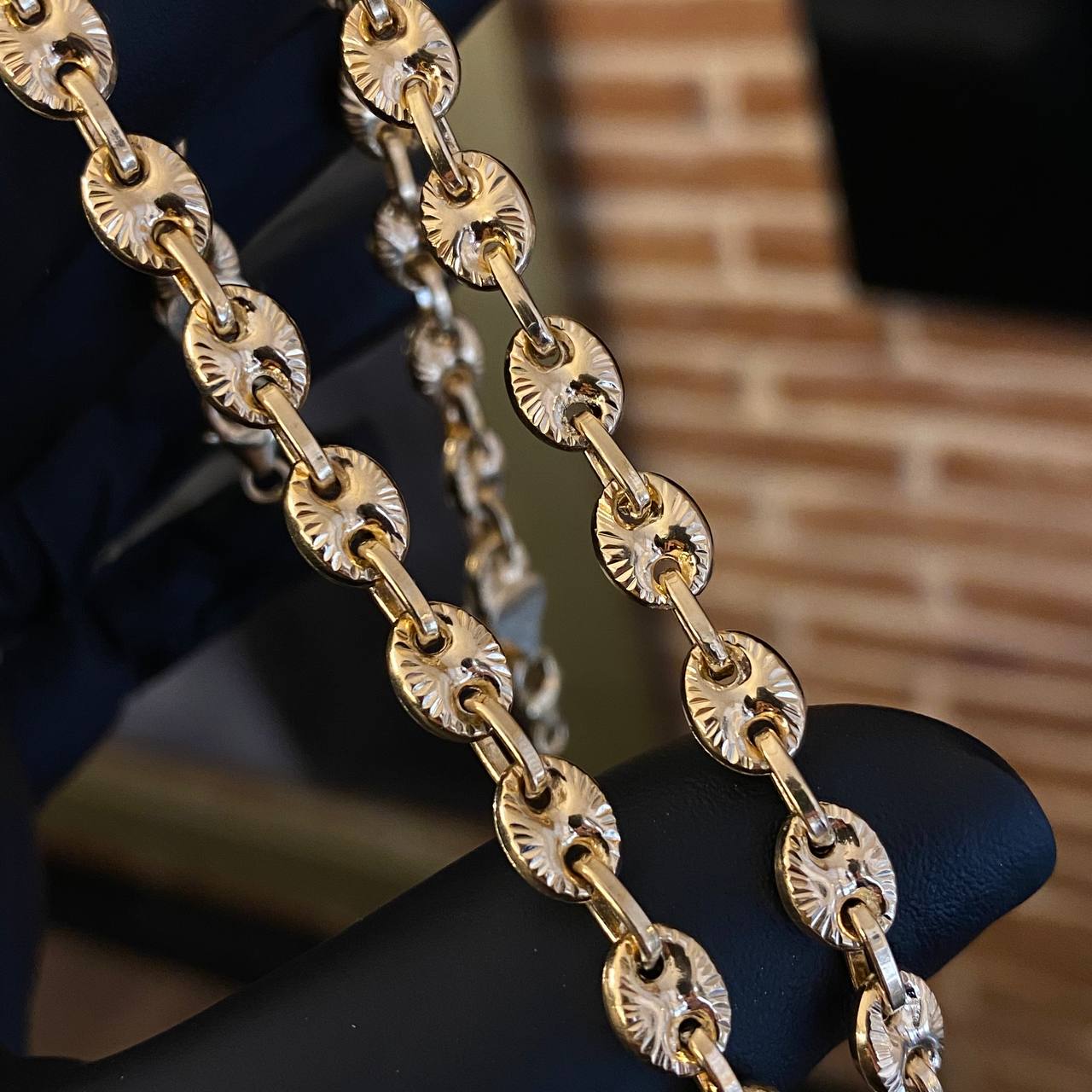 Tobillera GC 11.4gr / 23cm / 6.2mm Diamantada Amarillo*