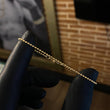 Pulso Militar 1.55gr / 15cm Bolas 1.5mm Diamantadas Oro Amarillo +3