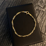 Pulso Singapur 1.8gr / 16cm / 2.4mm Oro Amarillo +3*