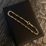 Pulso Singapur 1.8gr / 16cm / 2.4mm Oro Amarillo +3*