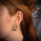 Candongas Espiral 4.85gr/2.5cm Trenzado Oro Amarillo Mati