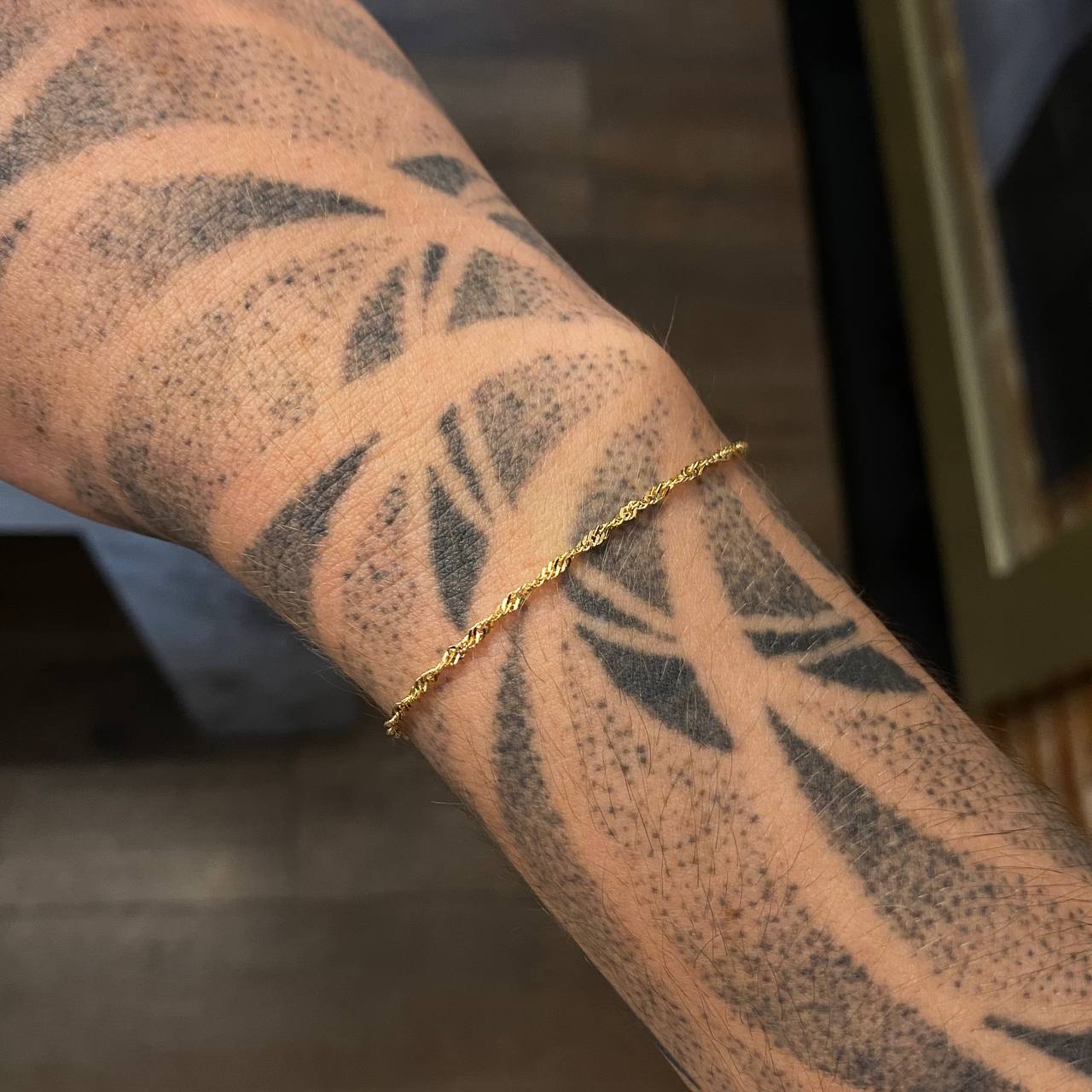 Pulso Singapur 1.3gr / 20cm/ 1.6mm Oro Amarillo  +3