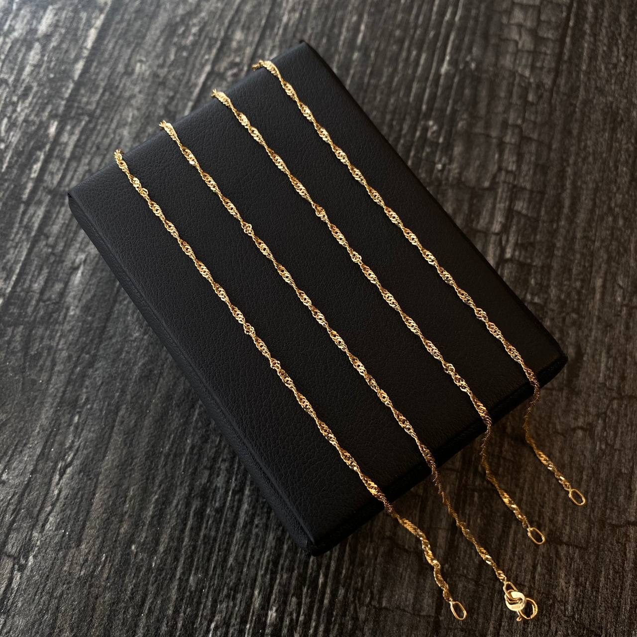 Pulso Singapur 1.25gr / 19cm / 1.6mm Oro Amarillo +3