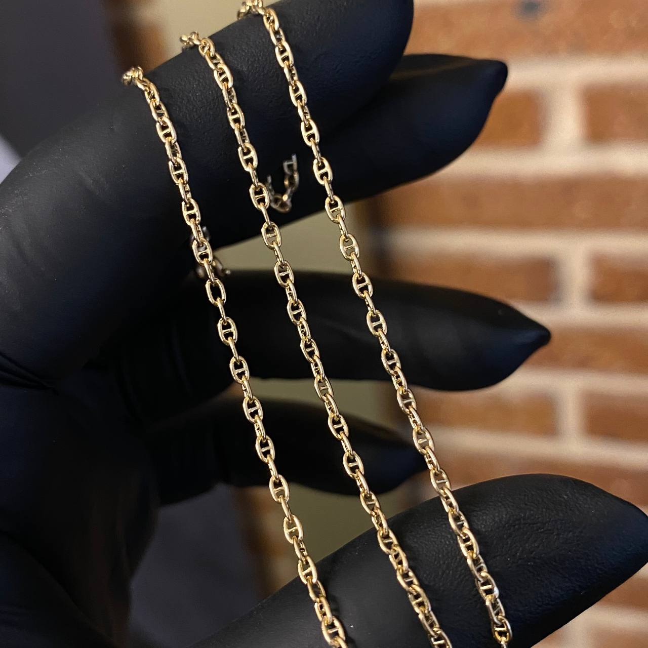 Cadena Escalera 1.85gr / 40cm / 1.9mm Oro Amarillo +3*