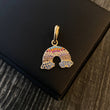 Dije Arcoiris 2.4gr / 2.4cm Circones Colores Oro Amarillo*
