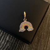 Dije Arcoiris 2.2gr / 2.4cm Circones Colores Oro Amarillo*