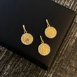 Dije Corona RX 1.5gr / 1.7cm Circones Blancos Oro Amarillo*