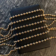 Cadena Militar 23.25gr / 50cm / 4mm Diamantada Tres Oros