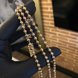 Cadena Militar 33.3gr / 70cm / 5mm Diamantada Tres Oros