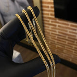 Pulso Franco 5.1gr / 21cm / 3mm Oro Amarillo +4
