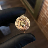 Dije Leon VS 5.35gr / 3.9cm Dos Oros Amarillo Rosa Italy +4