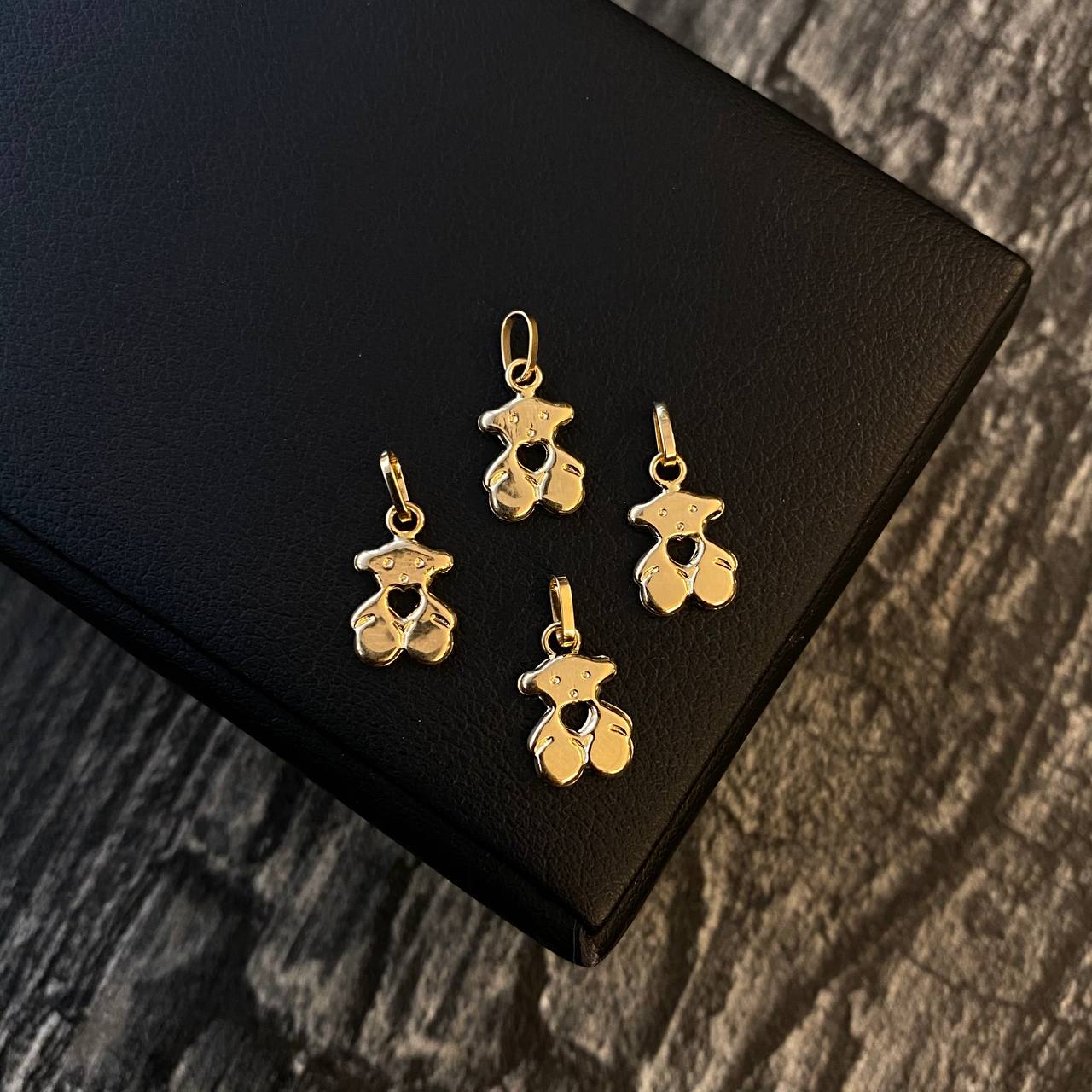 Dije Oso TS Corazon 0.3gr / 1.5cm Oro Amarillo