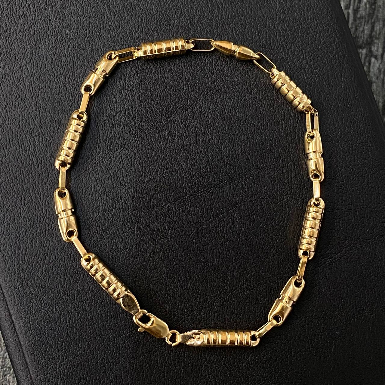 Pulso Rustico Barril 5.55gr / 21cm / 4.2mm Oro Amarillo