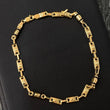 Pulso Rustico RX 6.3gr / 25cm / 4.5mm 3x1 Caucho Negro Oro Amarillo