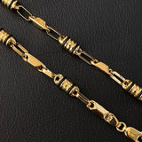 Pulso Rustico Adige 4.95gr / 20cm / 3-4mm Caucho Negro Oro Amarillo