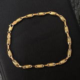 Pulso Rustico Menta 5.25gr / 22cm / 4.5mm Oro Amarillo
