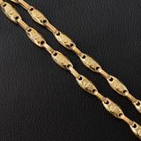 Pulso Rustico Menta 5.25gr / 22cm / 4.5mm Oro Amarillo