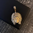 Dije Indio 9gr / 4.4cm Circones Colores Oro Amarillo*