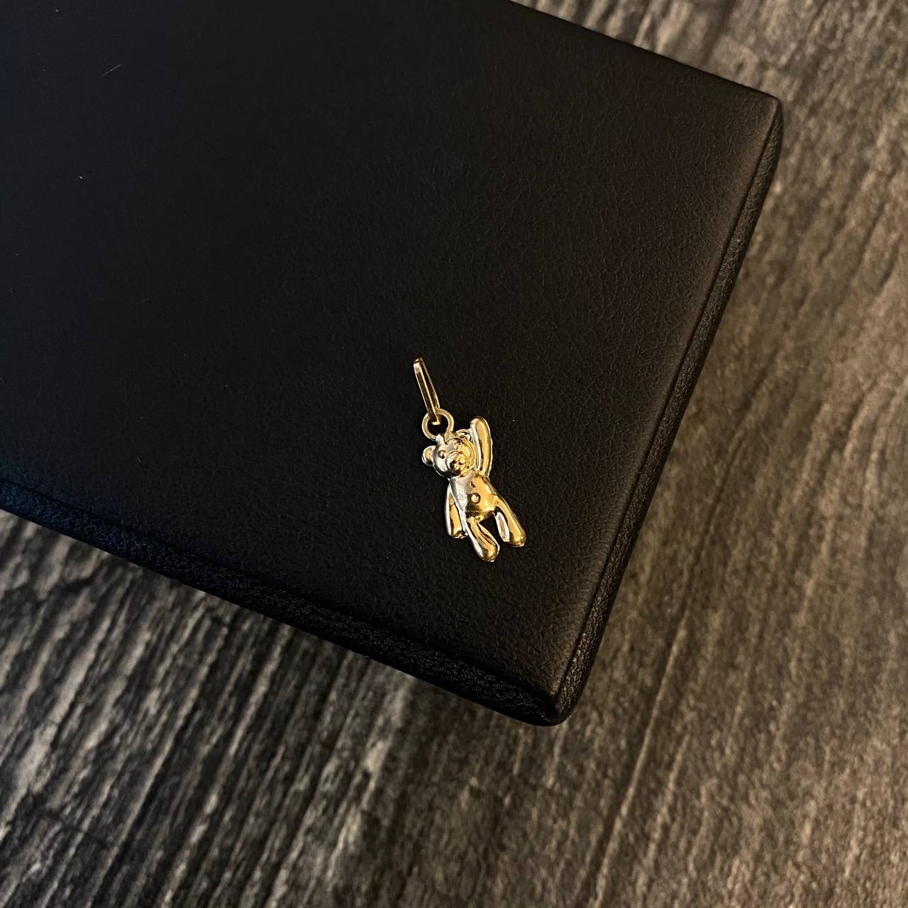 Dije Oso 0.4gr / 1.9cm Soplado Oro Amarillo